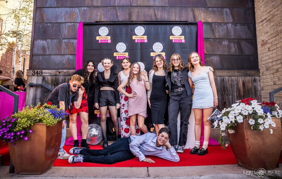 Red Carpet Entrance for a Bat Mitzvah Party in Colorado