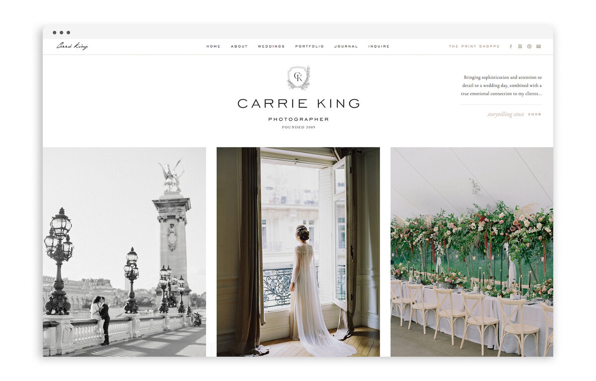 Carrie King Photography - Custom Brand Logo and Showit Web Website Design by With Grace and Gold Best Showit Designers - 14