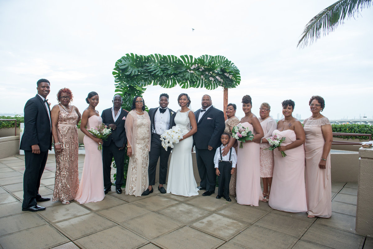 NFL Miami Dolphins Brandon Radcliff ShaKyra Radcliff Briza on the Bay Wedding Andrea Arostegui Photography-188