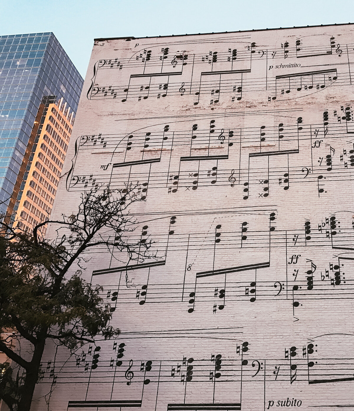 Minneapolis, MN Music Note Mural