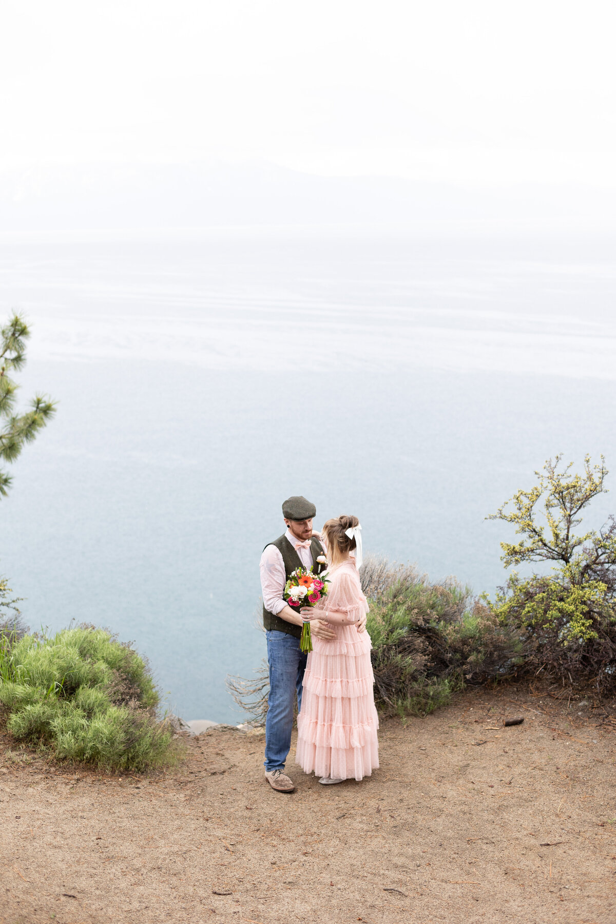 Lake Tahoe Mountaintop Elopement - 30