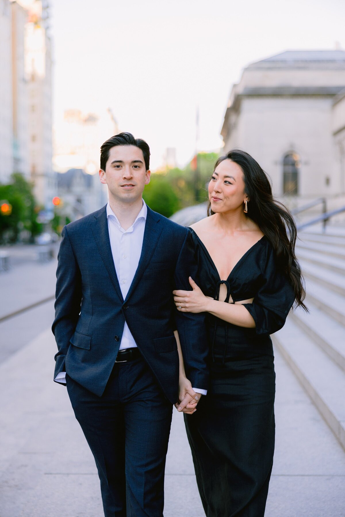 Larisa Shorina Photography New York Paris France Italy Destination Chic Modern Luxury Wedding Upper East Side Engagement -9