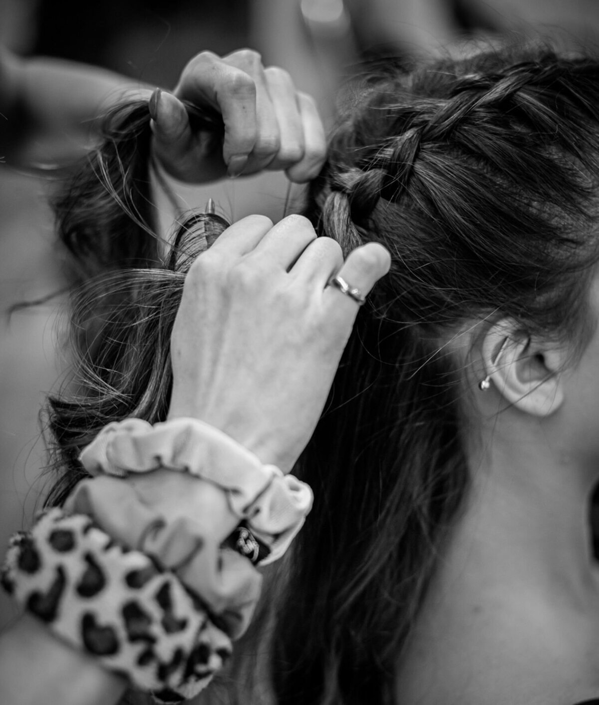 Branding photo of hair stylist in Greater Vancouver, styled for modern brand identity and connection