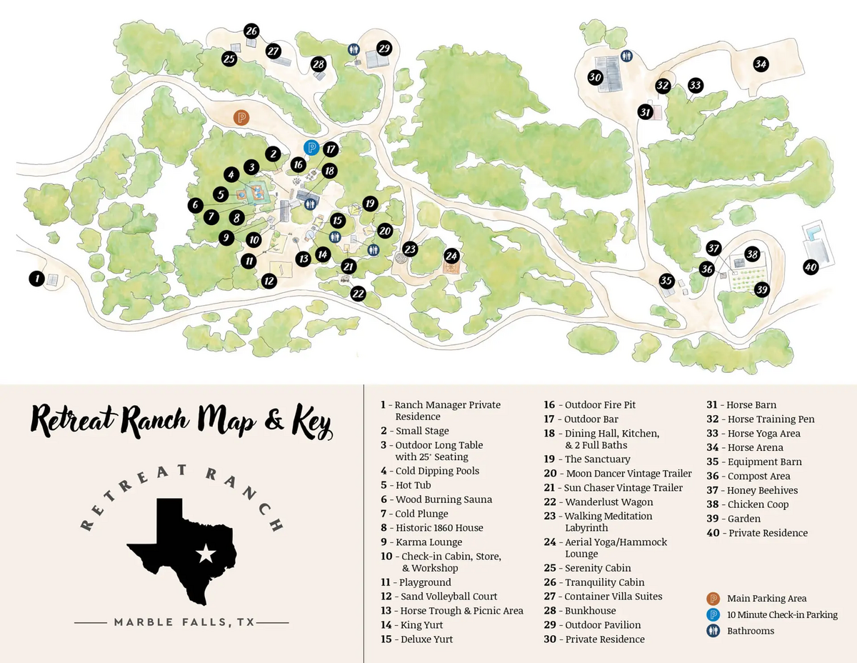 Retreat Ranch Property Map