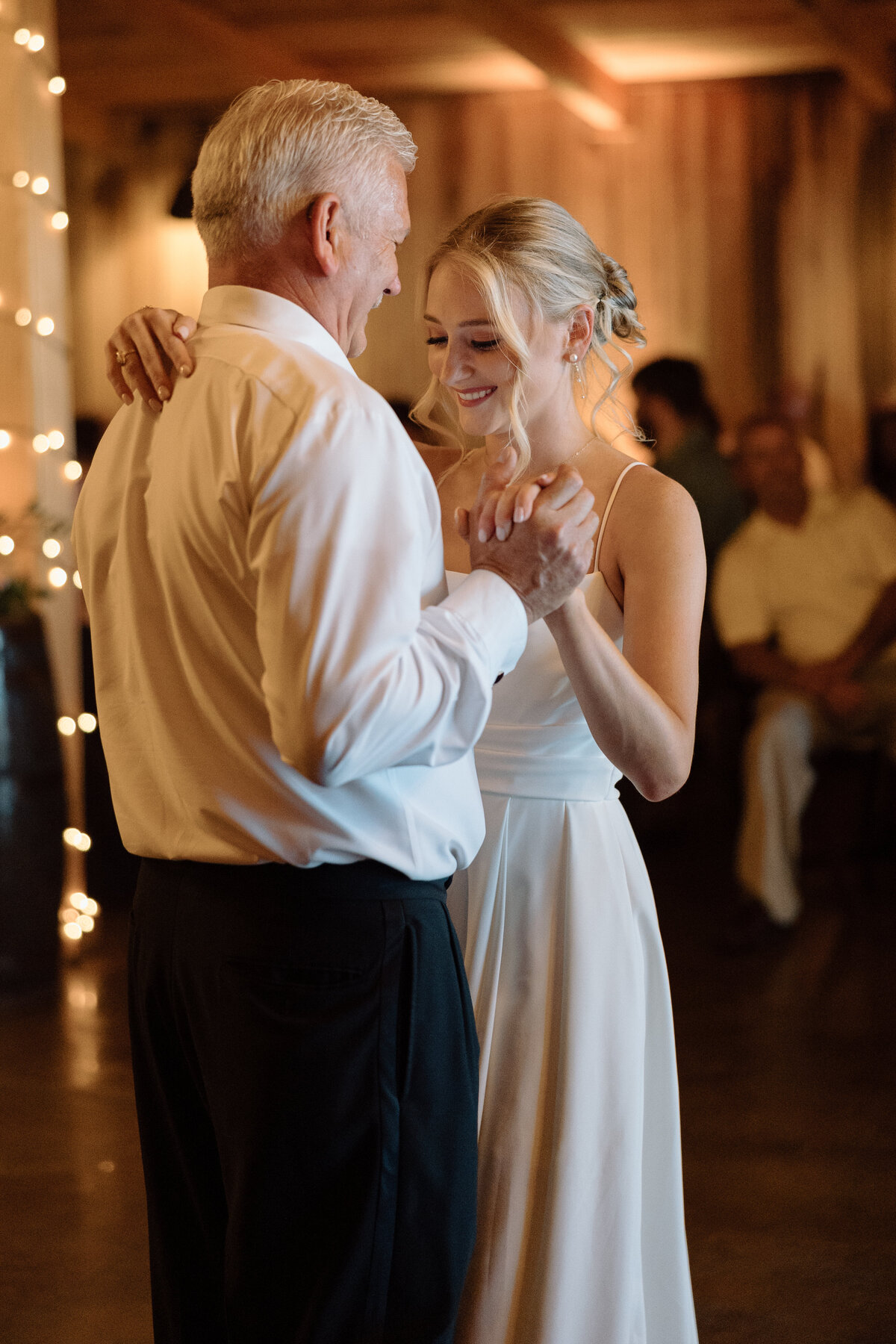 Bride and father share a dance