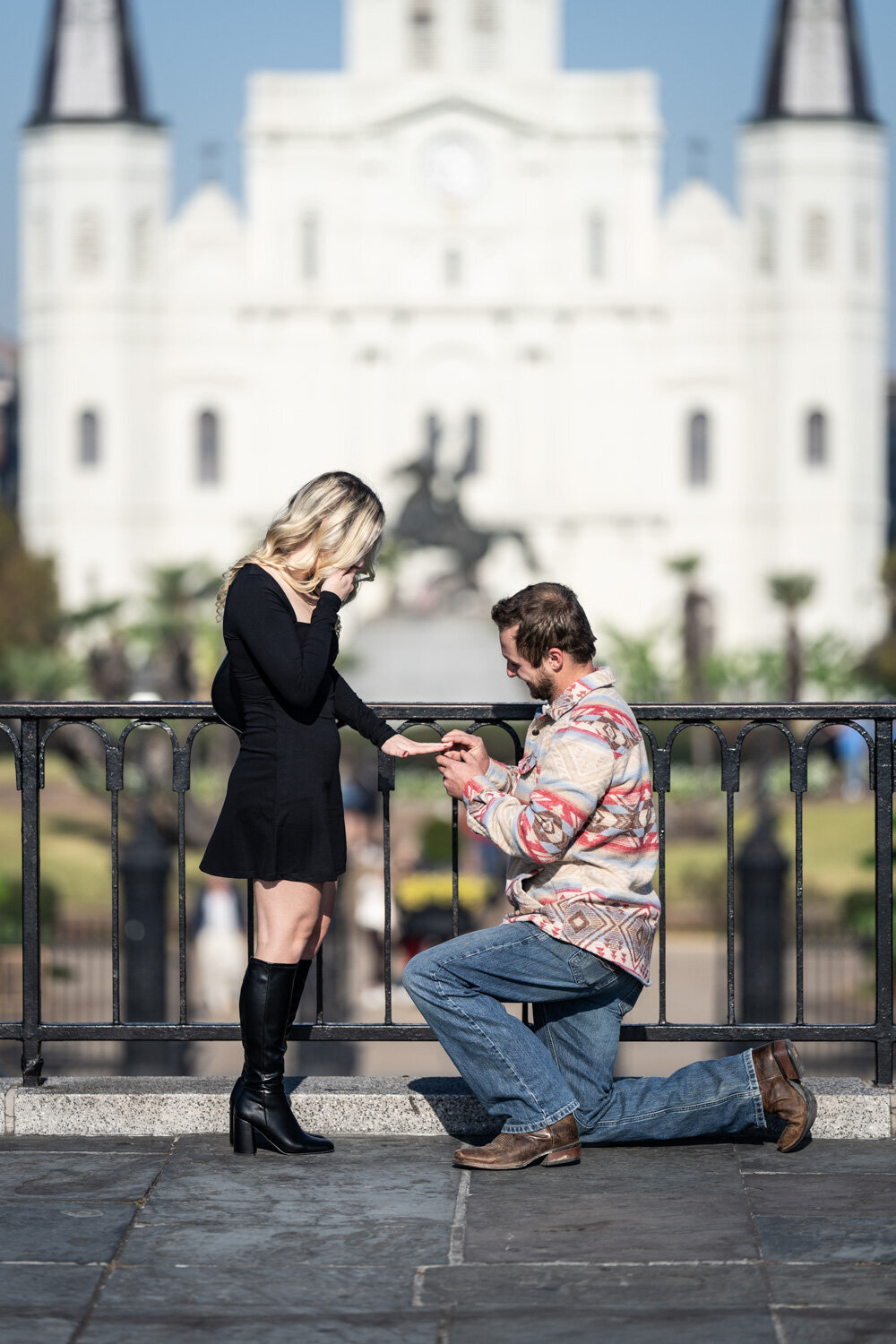 French Quarter marriage proposal