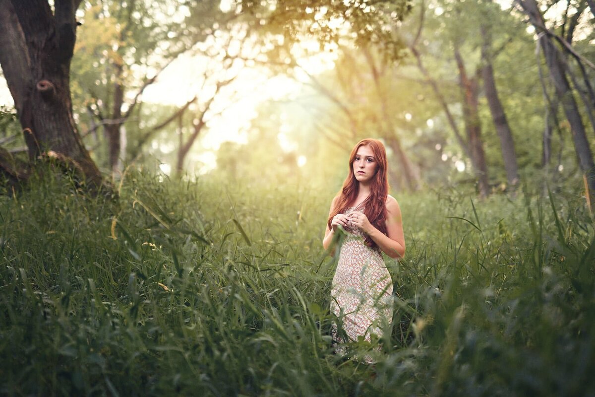 Enchanting Outdoor Senior Portrait by High School Senior Picture Photographer-48