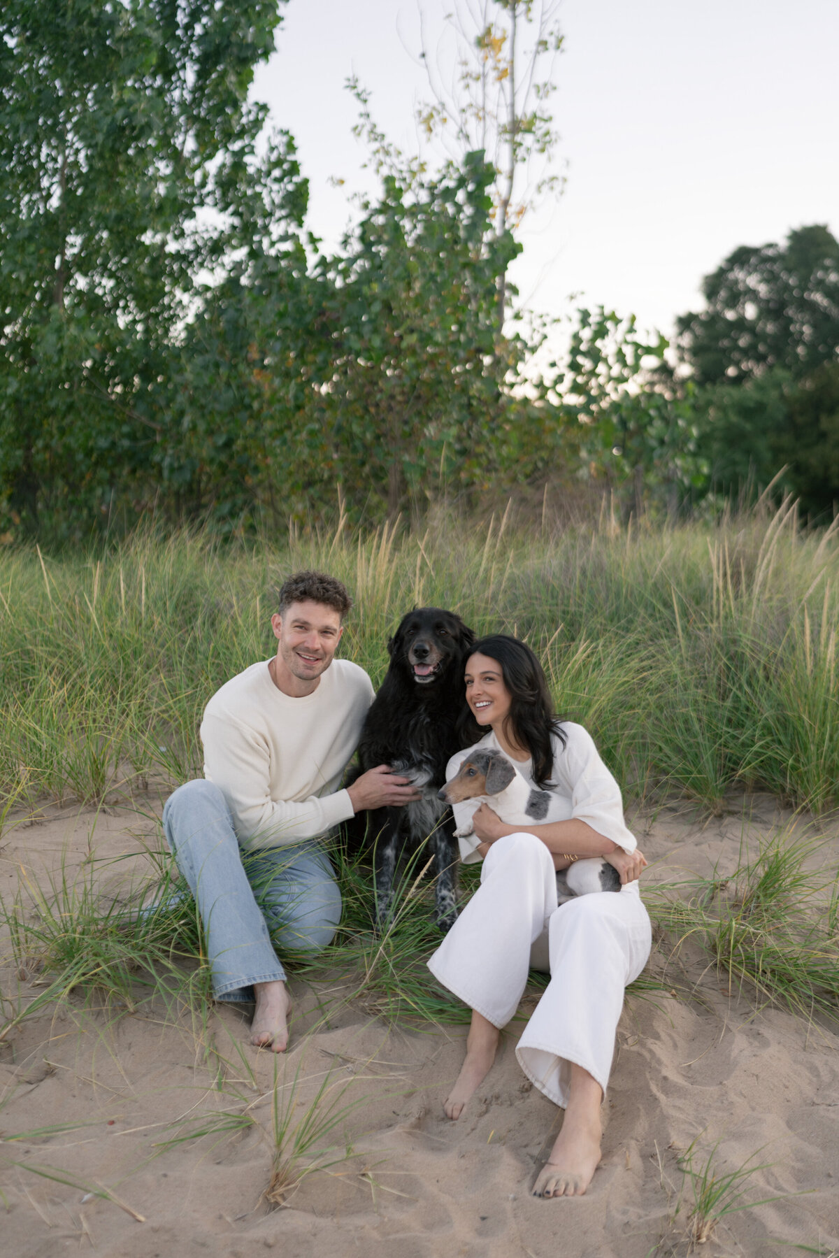 Aspen-Avenue-Chicago-Wedding-Photographer-Engagement-Session-Northwestern-University-Evanston-Prada-Puppy-Editorial-Candid-Stylist-Beach-91