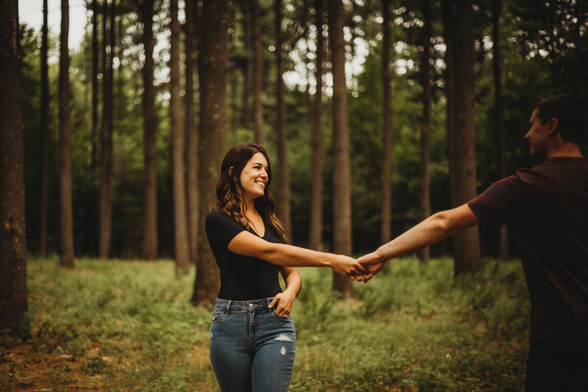 cute engagement photo