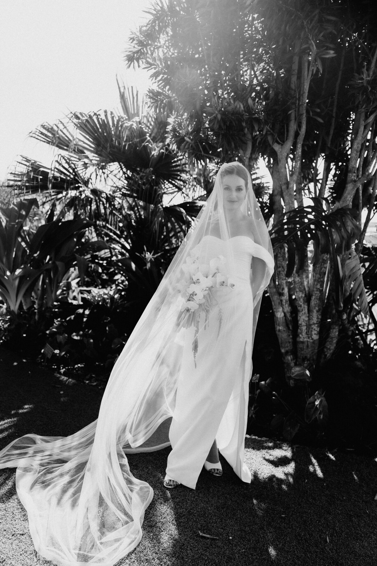 Wedding Photography, bride portrait under her veil editorial