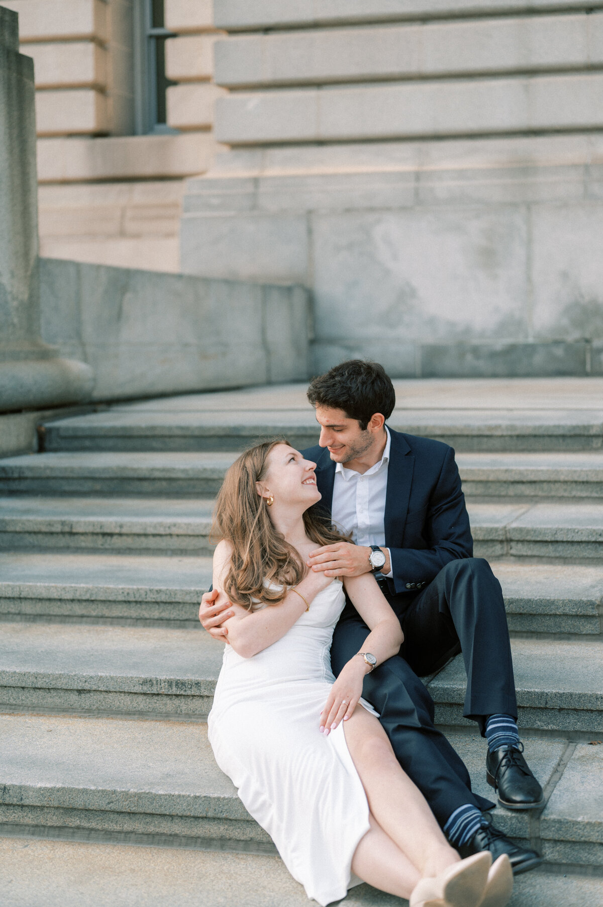 Old Courthouse Engagement Session in Downtown Cleveland-54