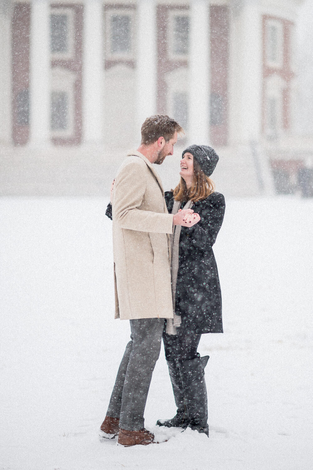 Snowy Charlottesville Engagement - Hunter and Sarah Photography-6