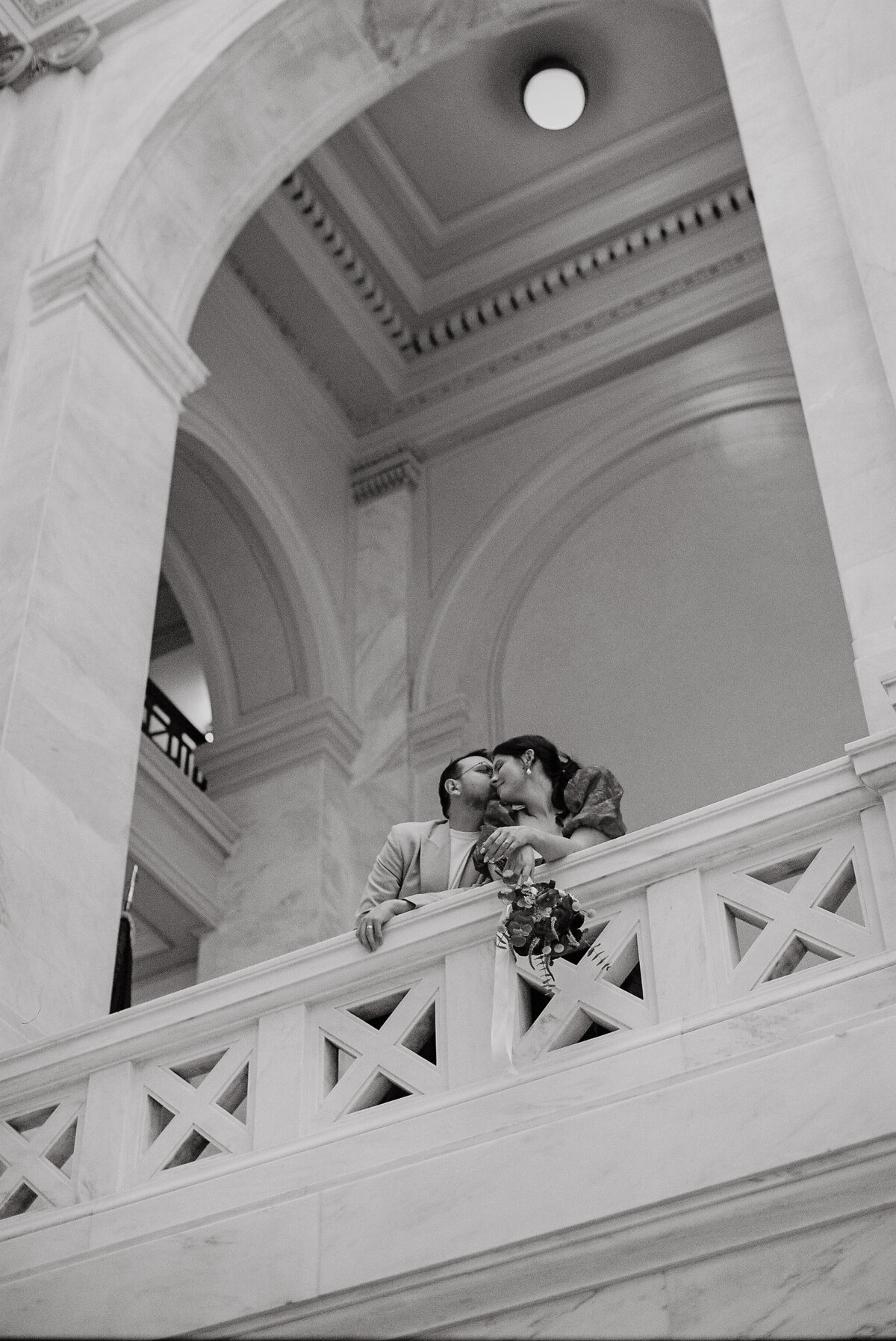 Arkansas state capital building editorial elopement photos