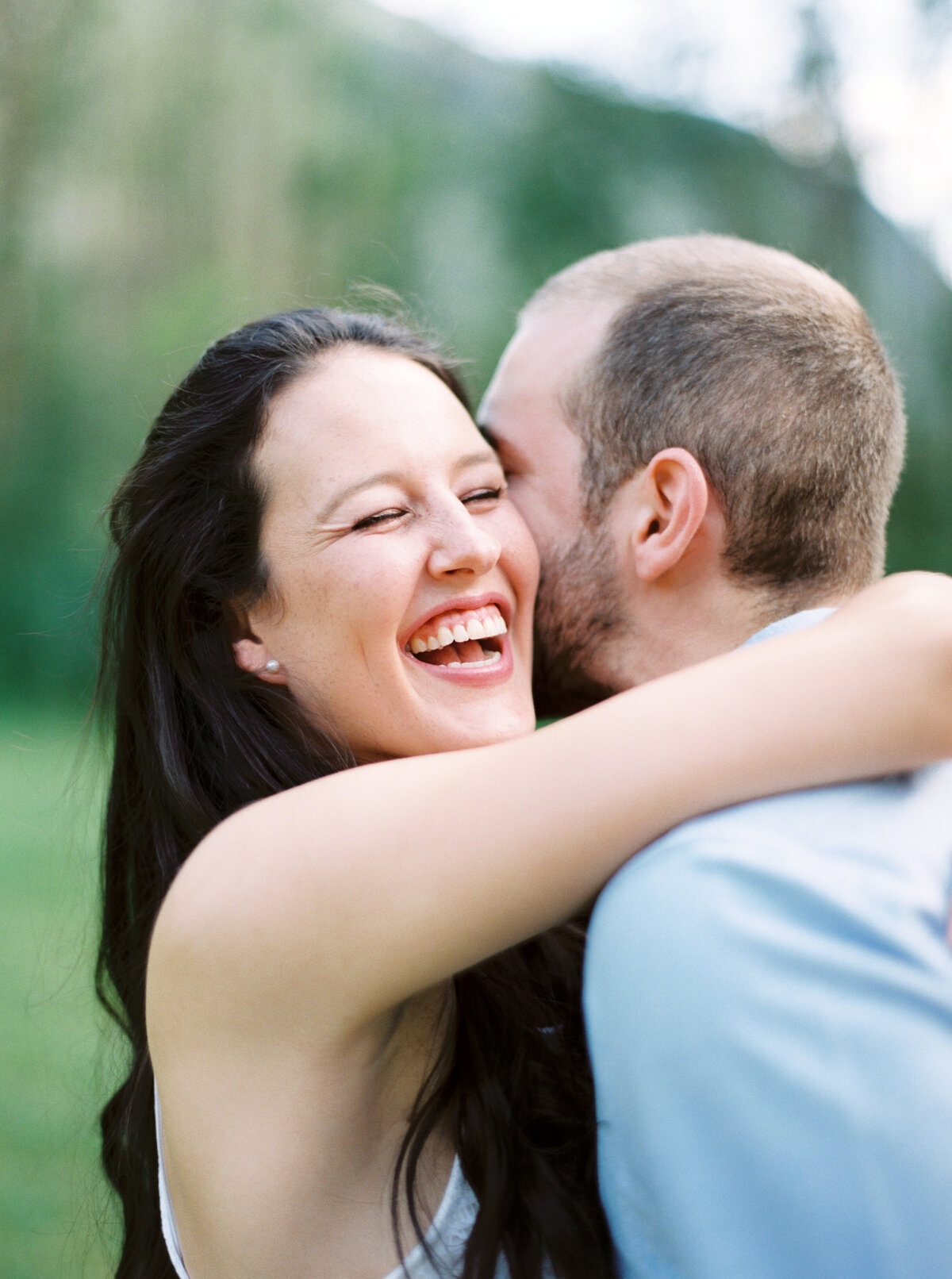 Couples photography session outdoors in Pfynwald, Valais, Switzerland - 4