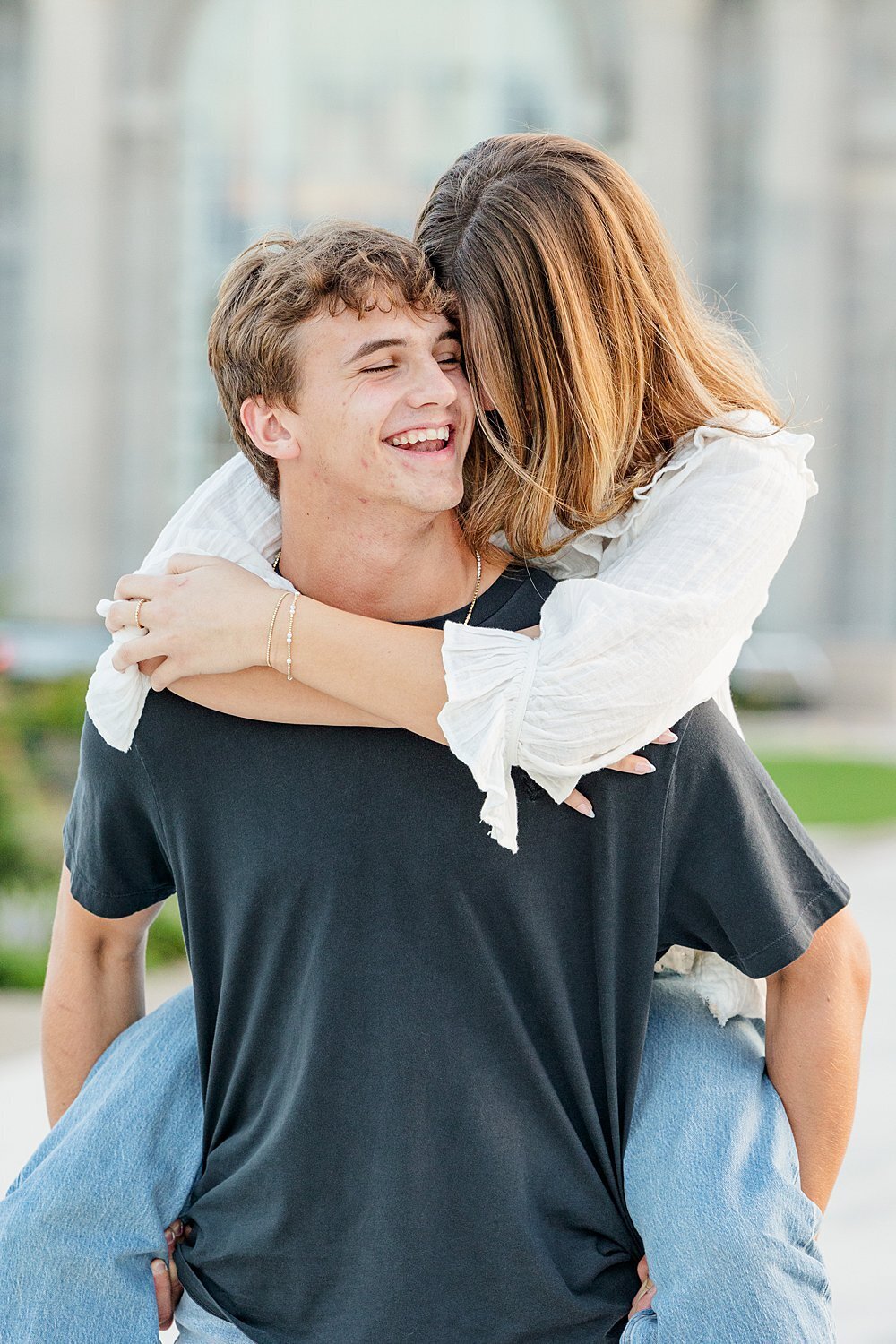 detroit-train-station-high-school-senior-piggy-back-ride