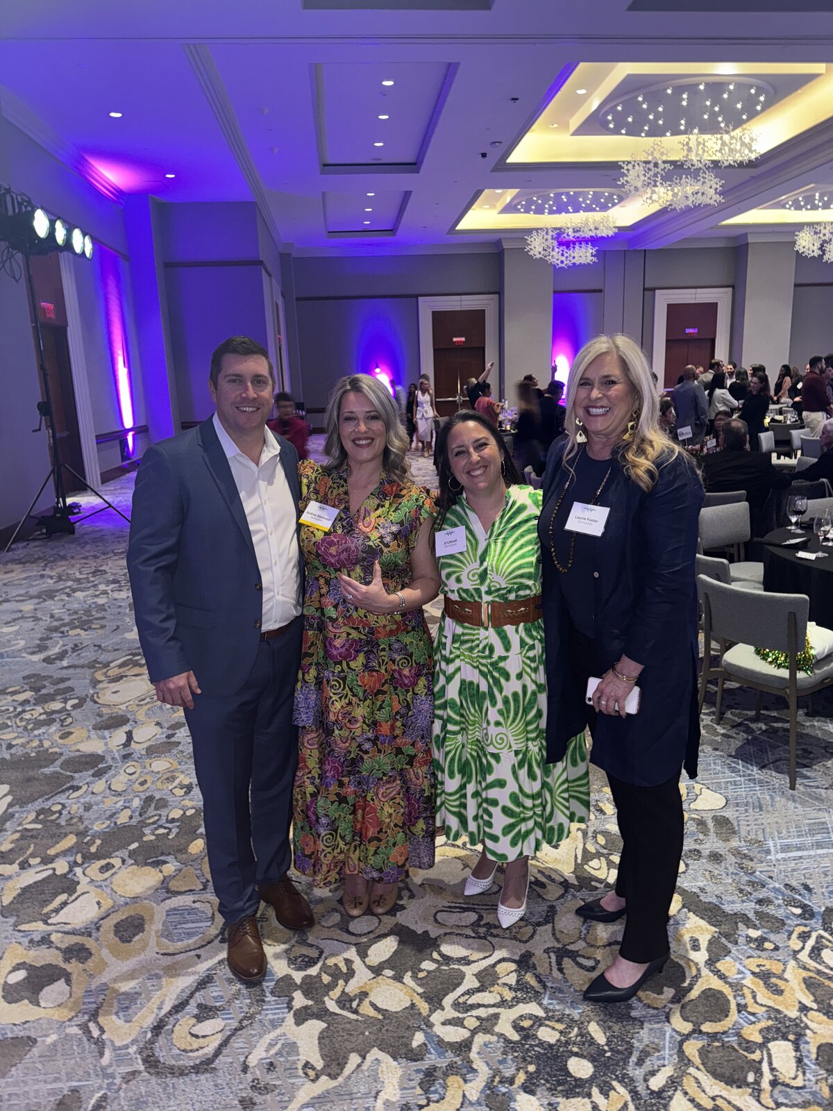 Andrea with Husband, Best Friend, and Mom