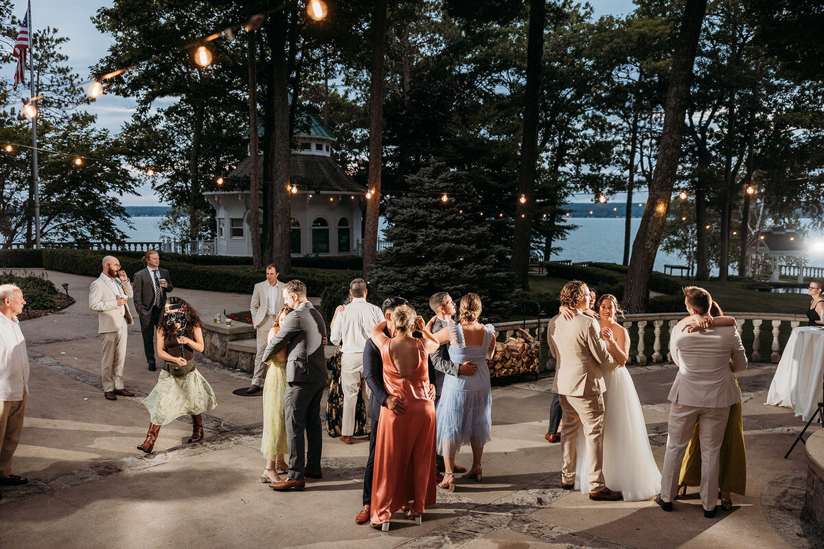 Red Pine Point Indian River Michigan Intimate Wedding Reception Dancing K. E. Rogers Photography-48