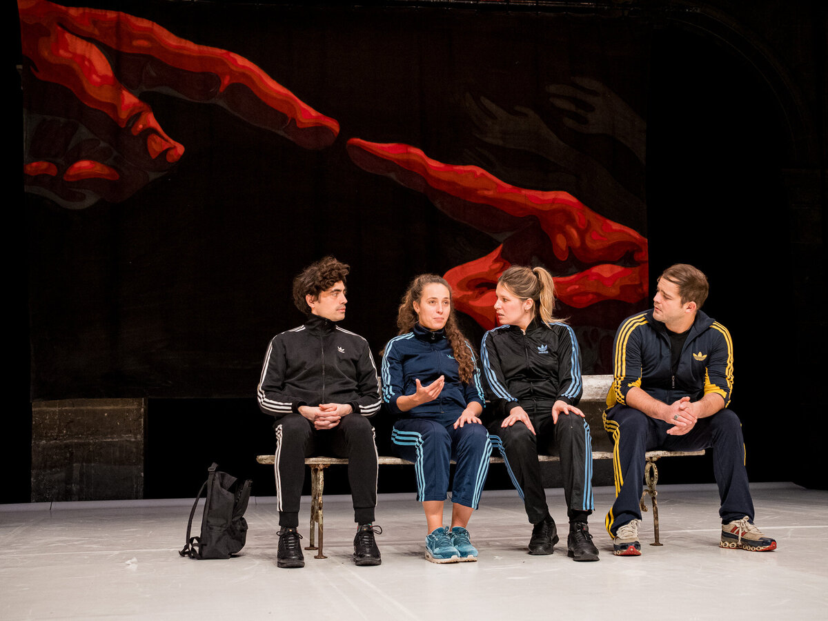 ADN Marie Mahé, Isabelle Andrzejewski, Maxime Boutéraon, Achille Reggiani ©Marie CharbonnierPB230125