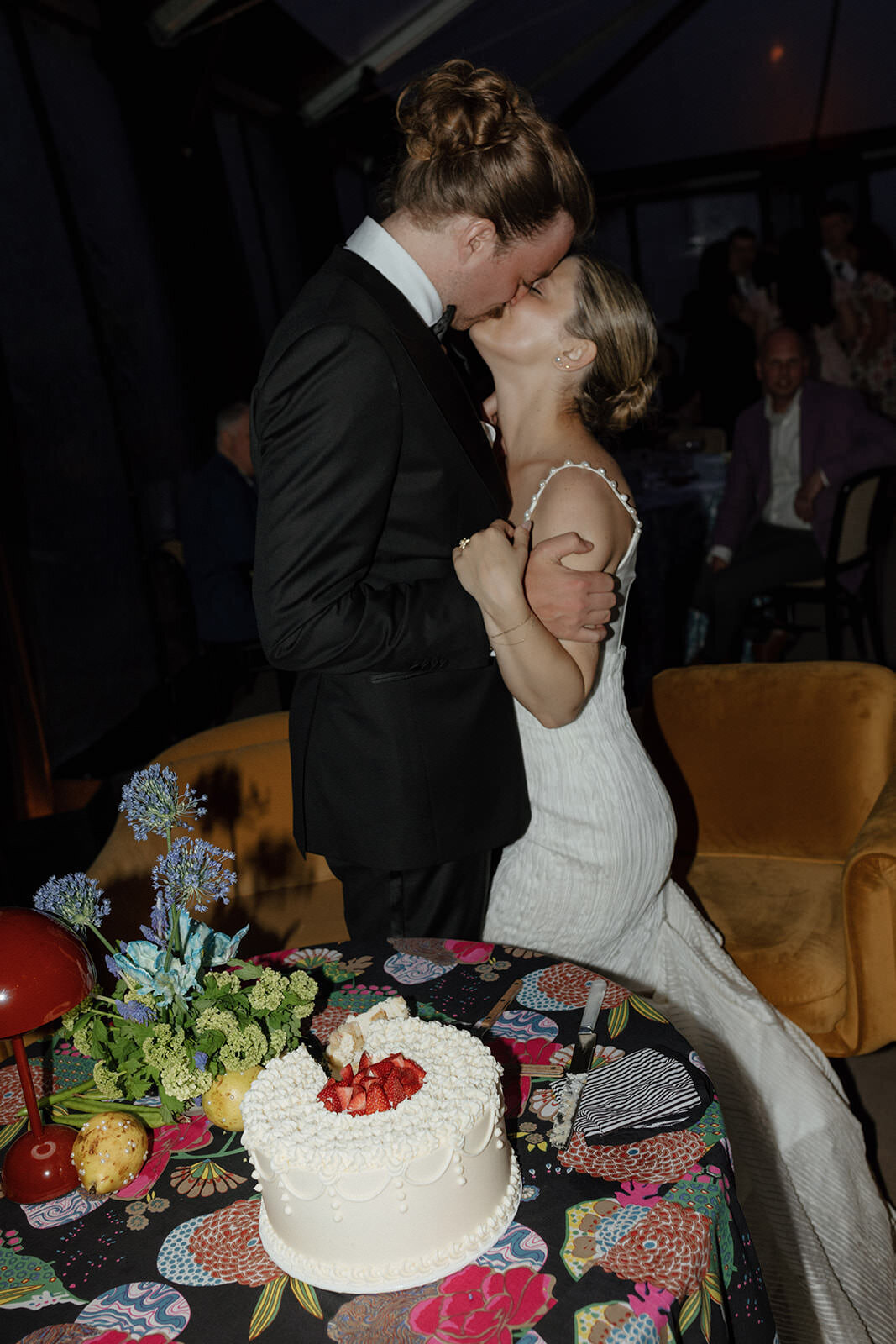 Retro motel chic wedding reception and after party at Skyview Los Alamos - 56