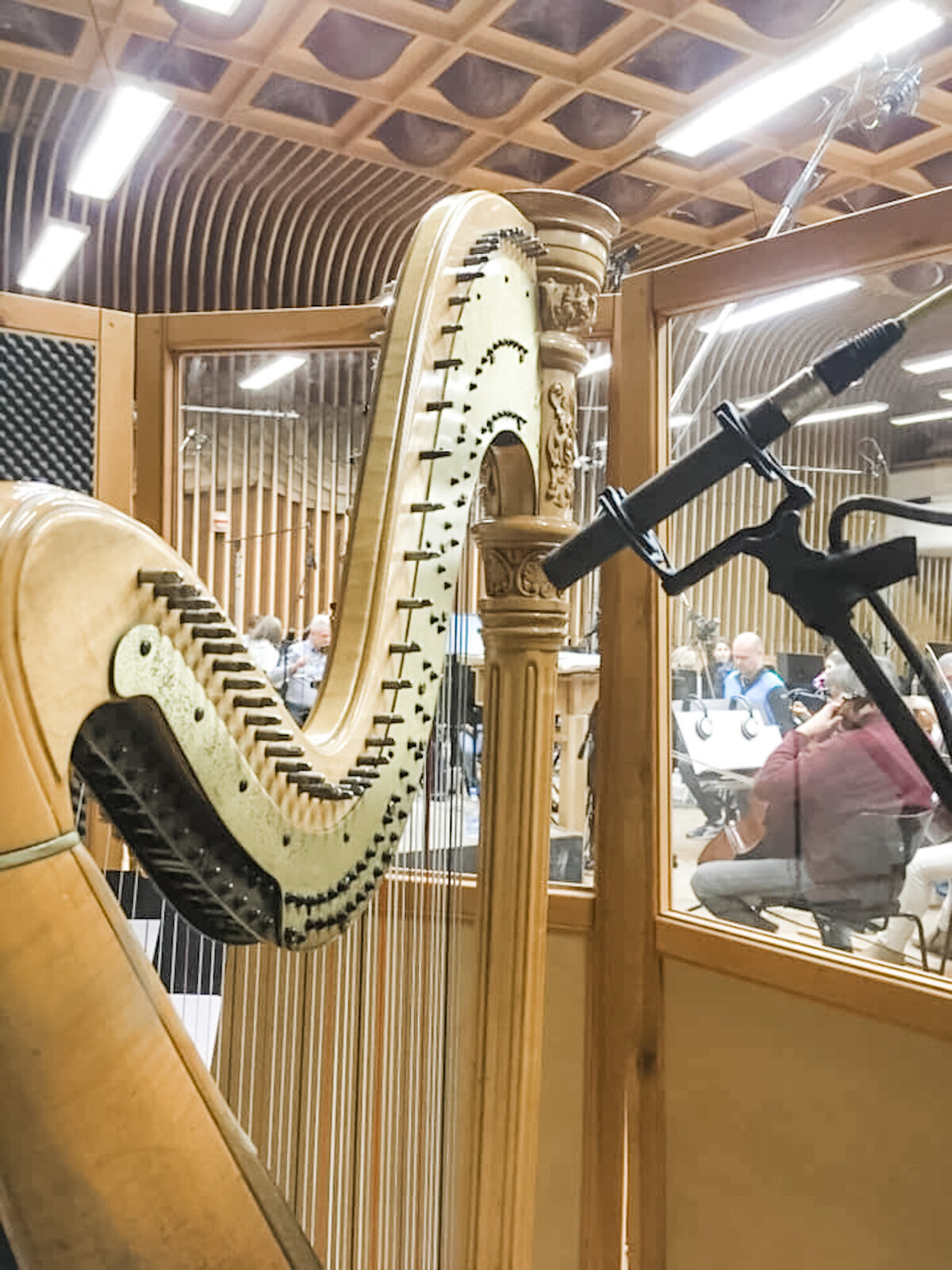 London recording harpist