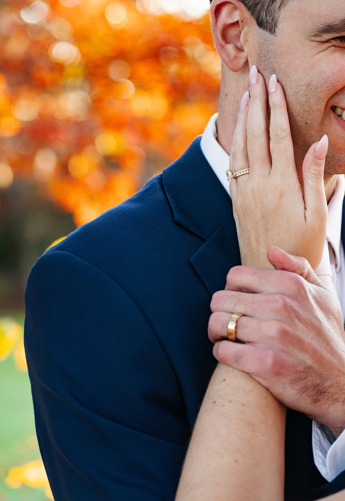Romantic sunset photos of newlyweds at Waverly Oaks