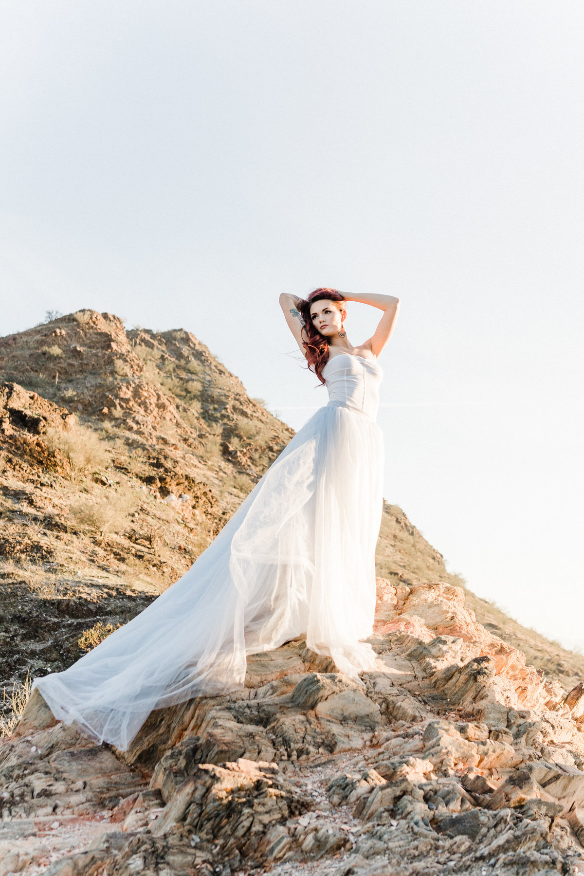 Atlas Rose Photography AZ - Adventure Couple And Bridal In The Phoenix Mountains 05