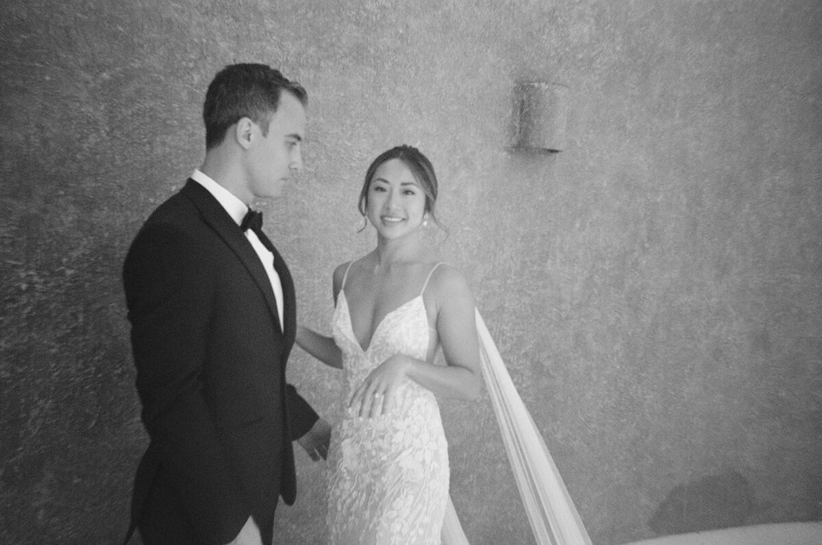 Bride and groom at Cabo Mexico wedding