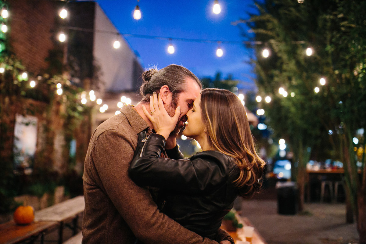 Engagement session in Passyunk, Philadelphia photographed by Sweetwater.