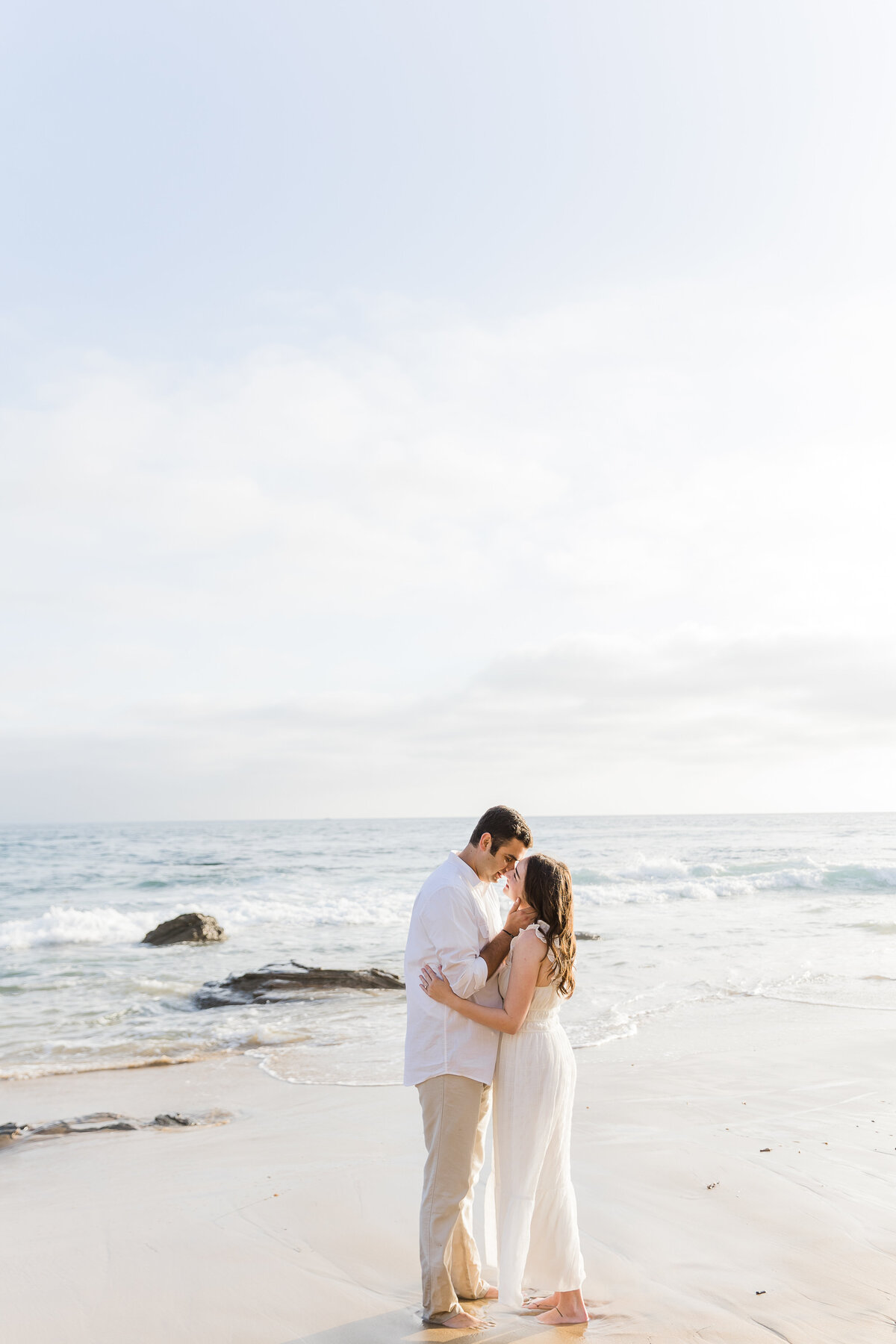 engagement photography at the beach in Laguna Beach California