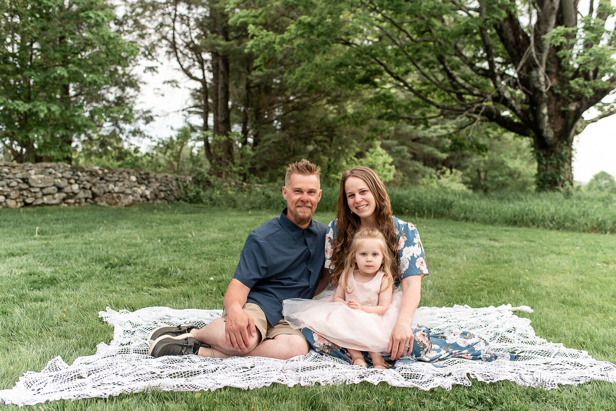 Family portrait at Topsmead State Forest in Litchfield, Connecticut |Sharon Leger Photography | Canton, CT Newborn & Family Photographer