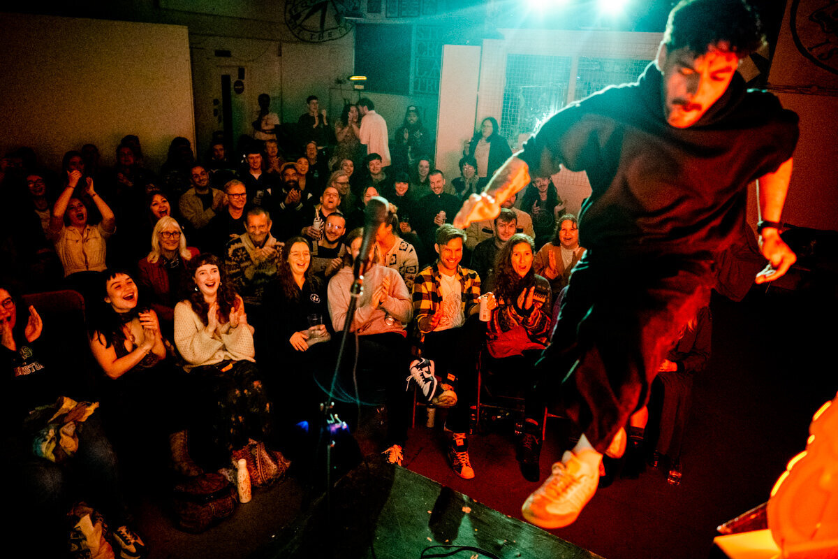 photography of gym rings form below