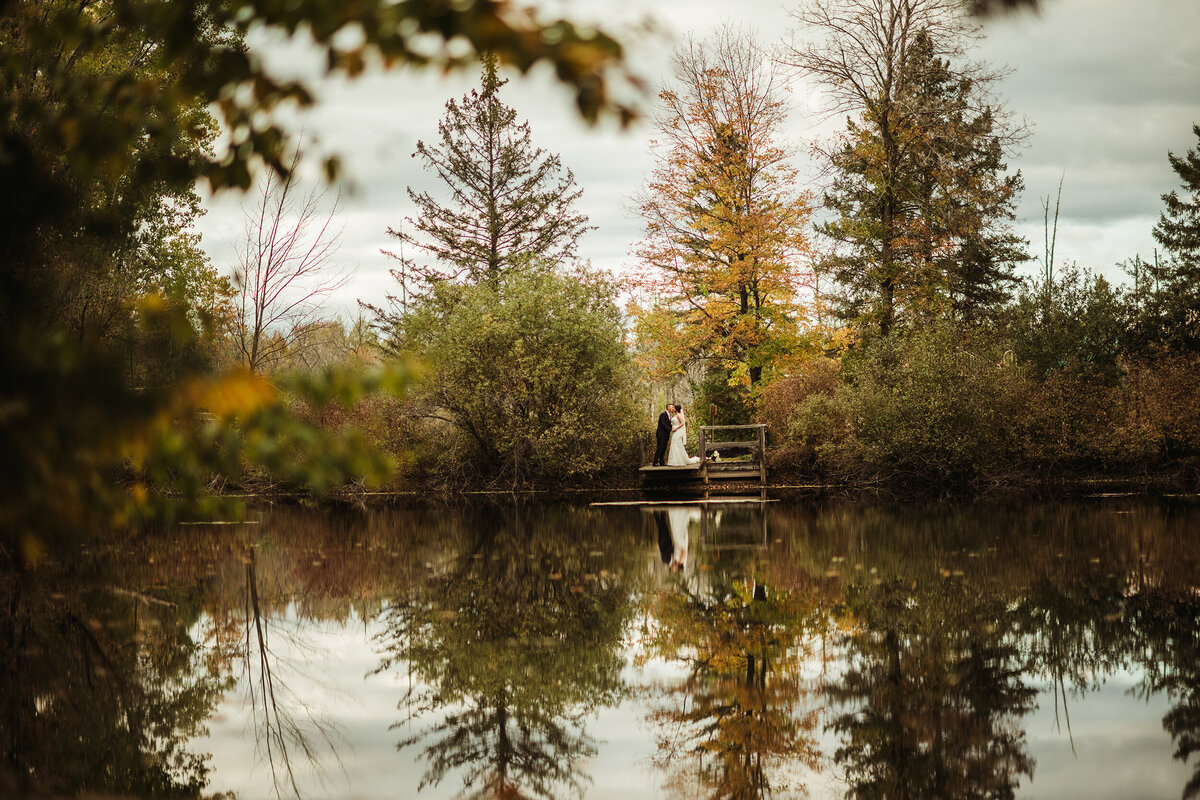 Reflection Wedding Photo