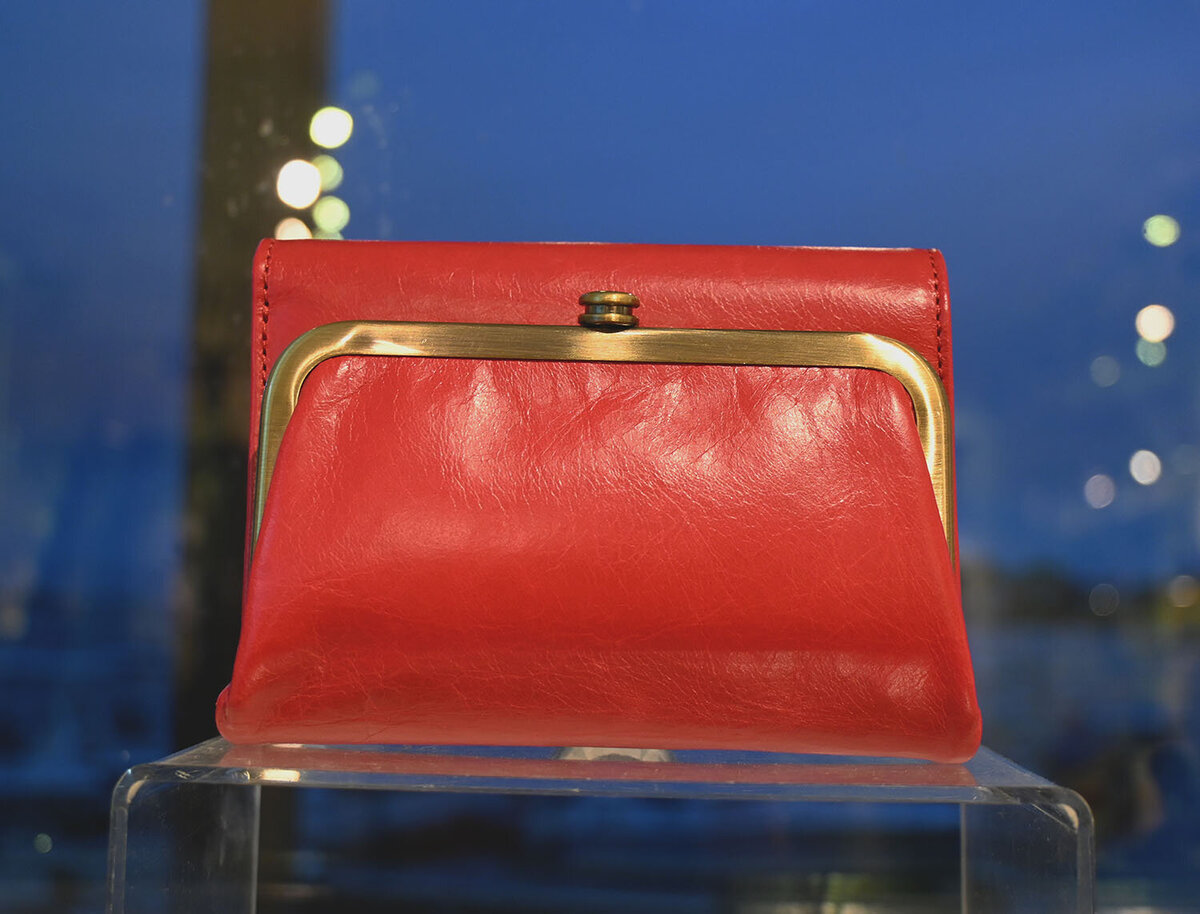 Hobo wristlet in red found at