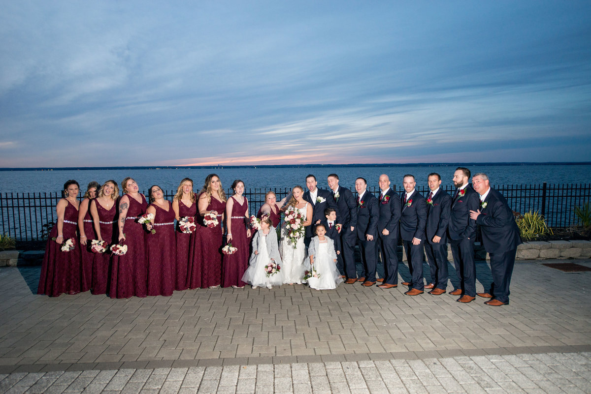 Bridal party photo from Soundview Caterers