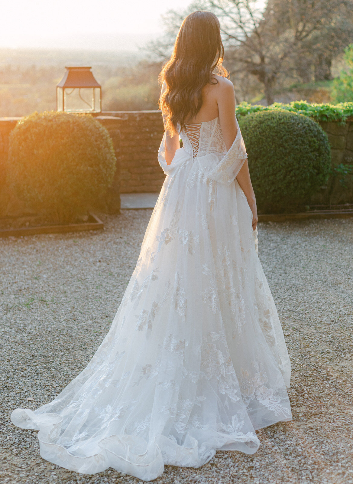 bride in her wedding gown