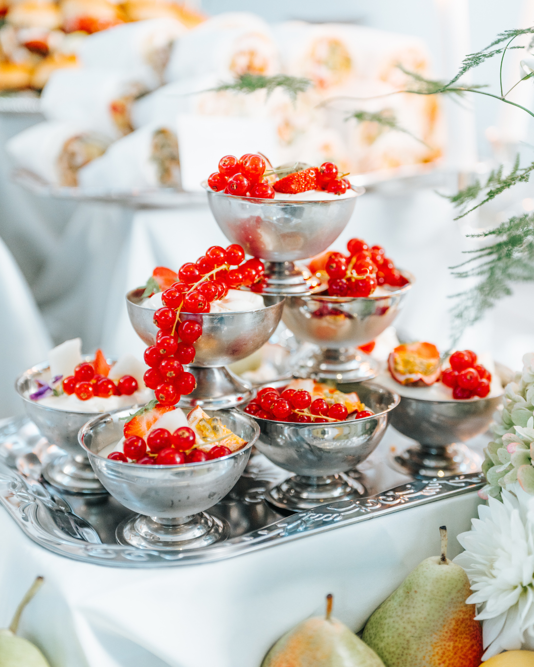 Event food styling and catering setup in London by Nouré & Co