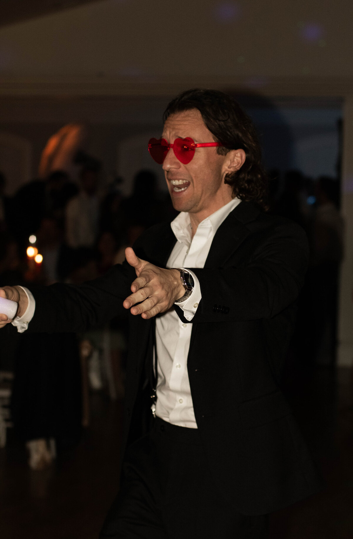 candid wedding dance floor photo
