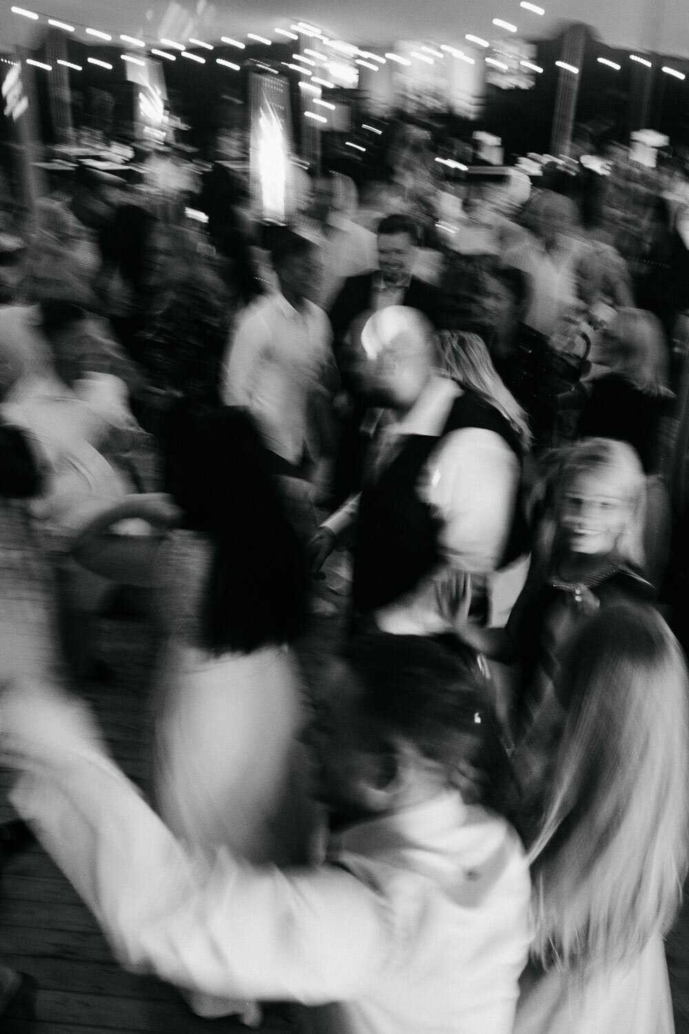 Wedding dance black and white