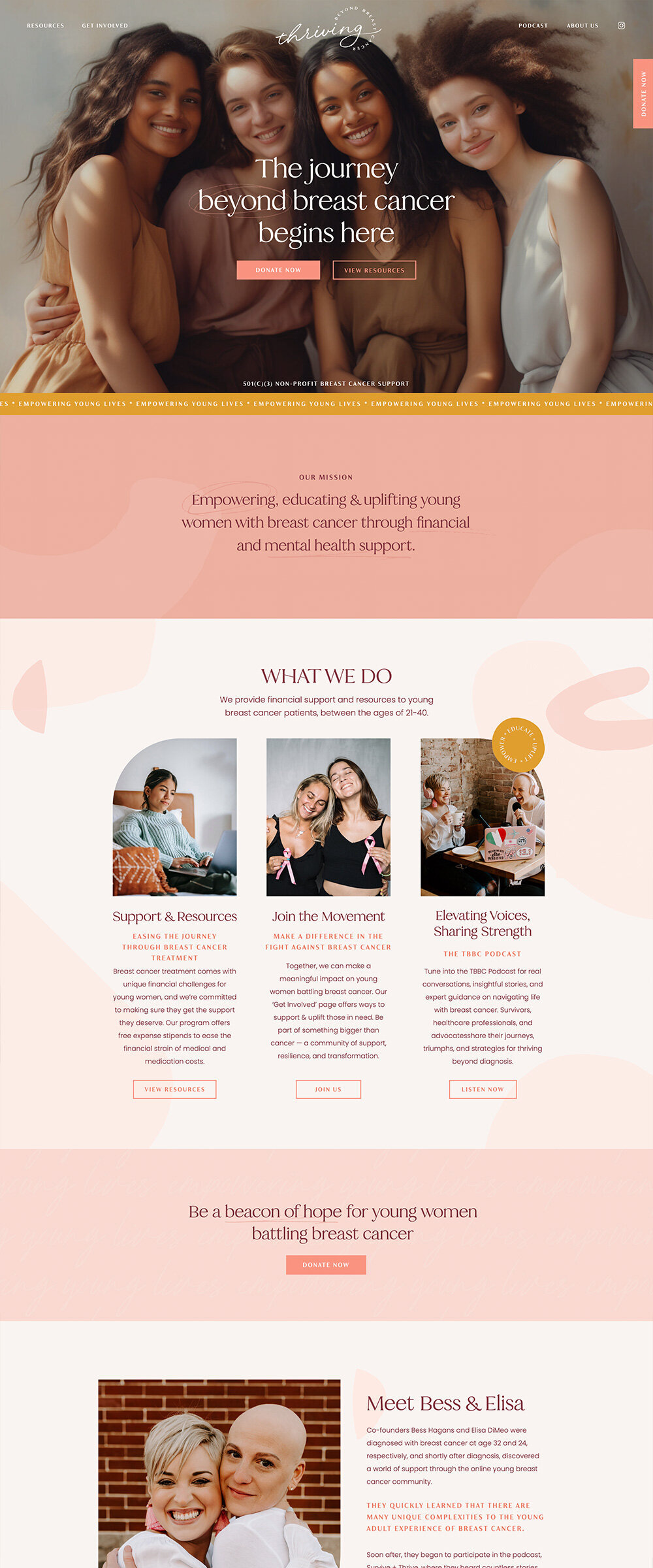 Showit-Website-for-Nonprofits_Thriving-Beyond-Breast-Cancer_Home
