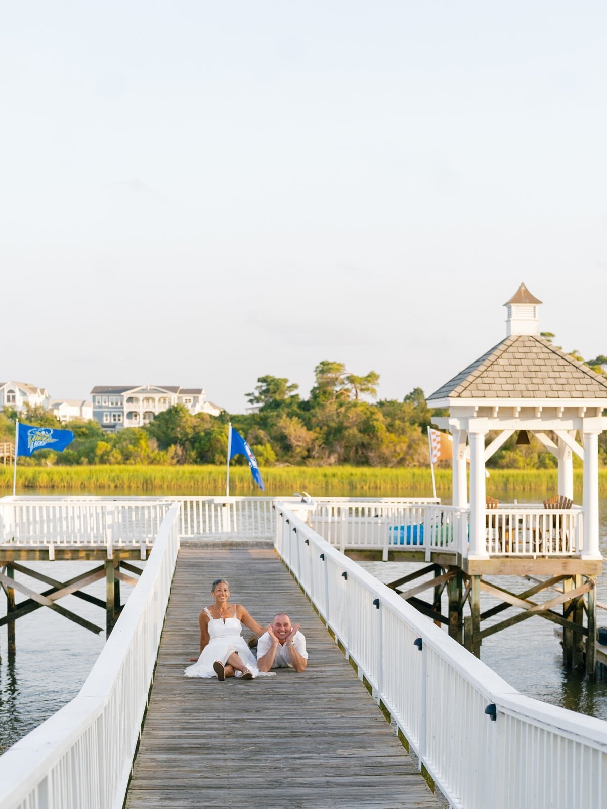 Southport NC Wedding | Blue Satin Bee 18