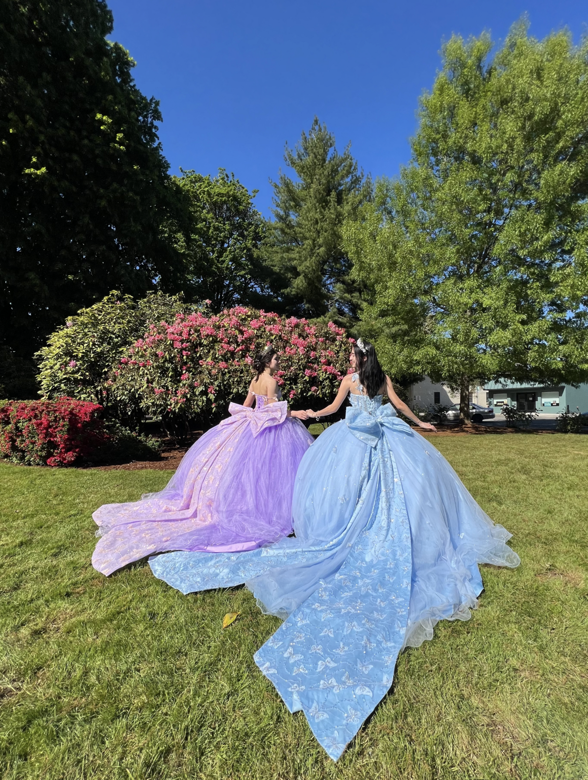 Quince Dress Pink and Blue | Lucia Isabel