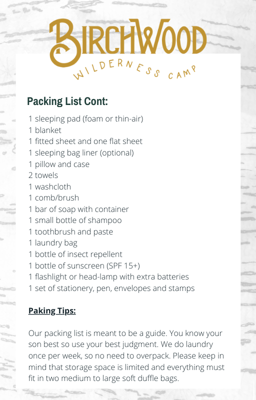 packing lists