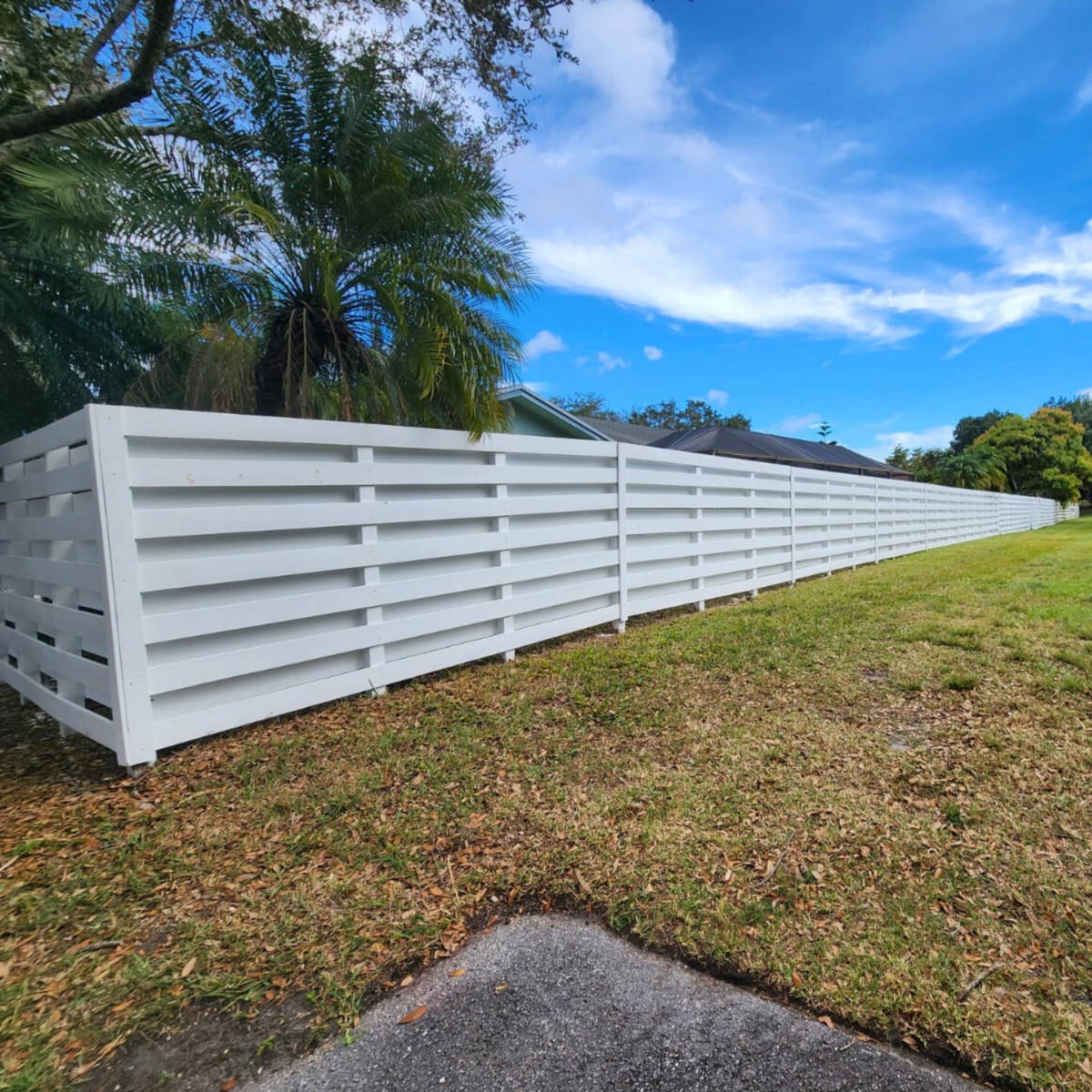 Bright White Fence