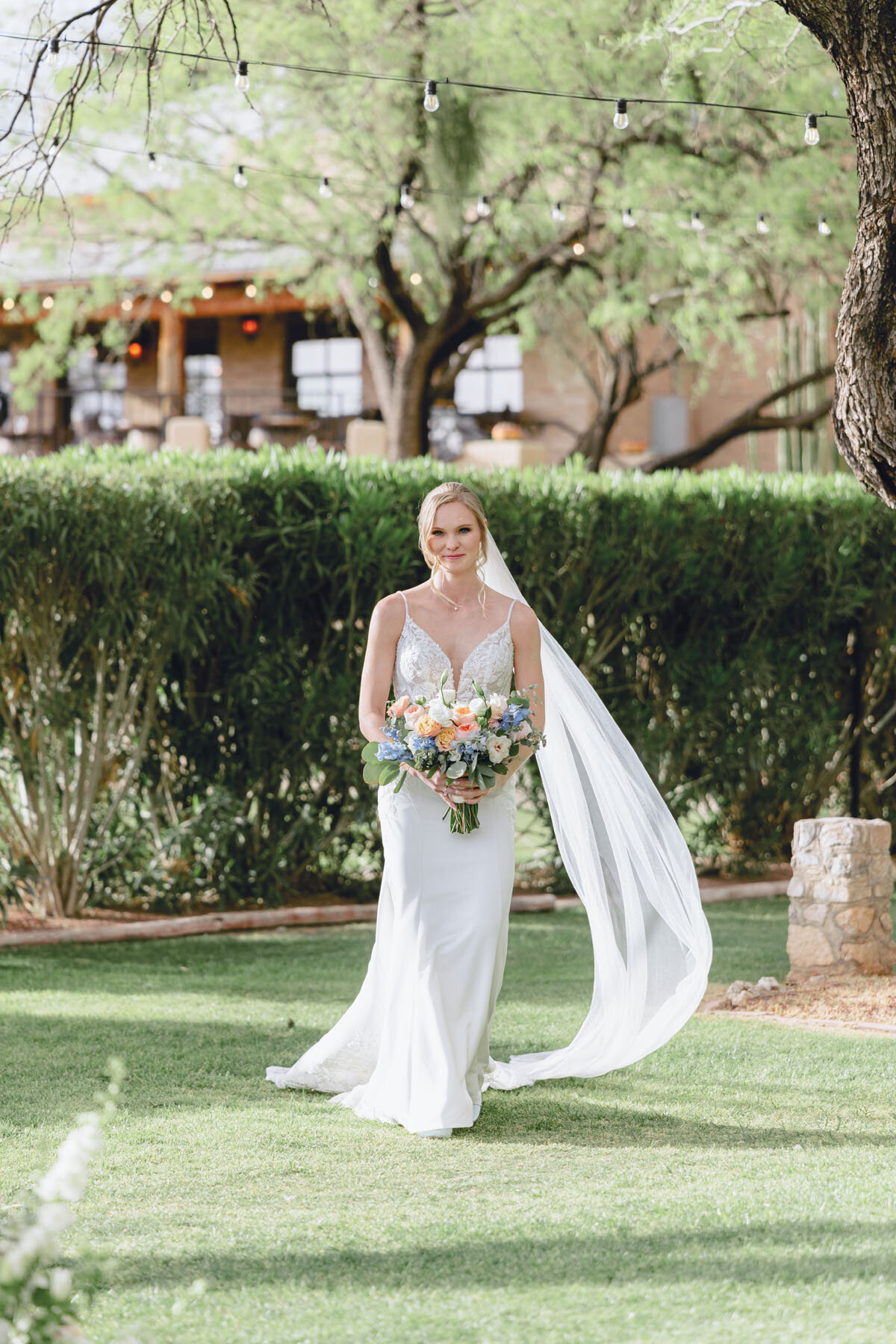 Tanque Verde Ranch Tucson wedding venue desert backdrop