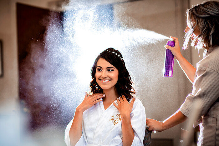 bride-hairspray-lights-hotel