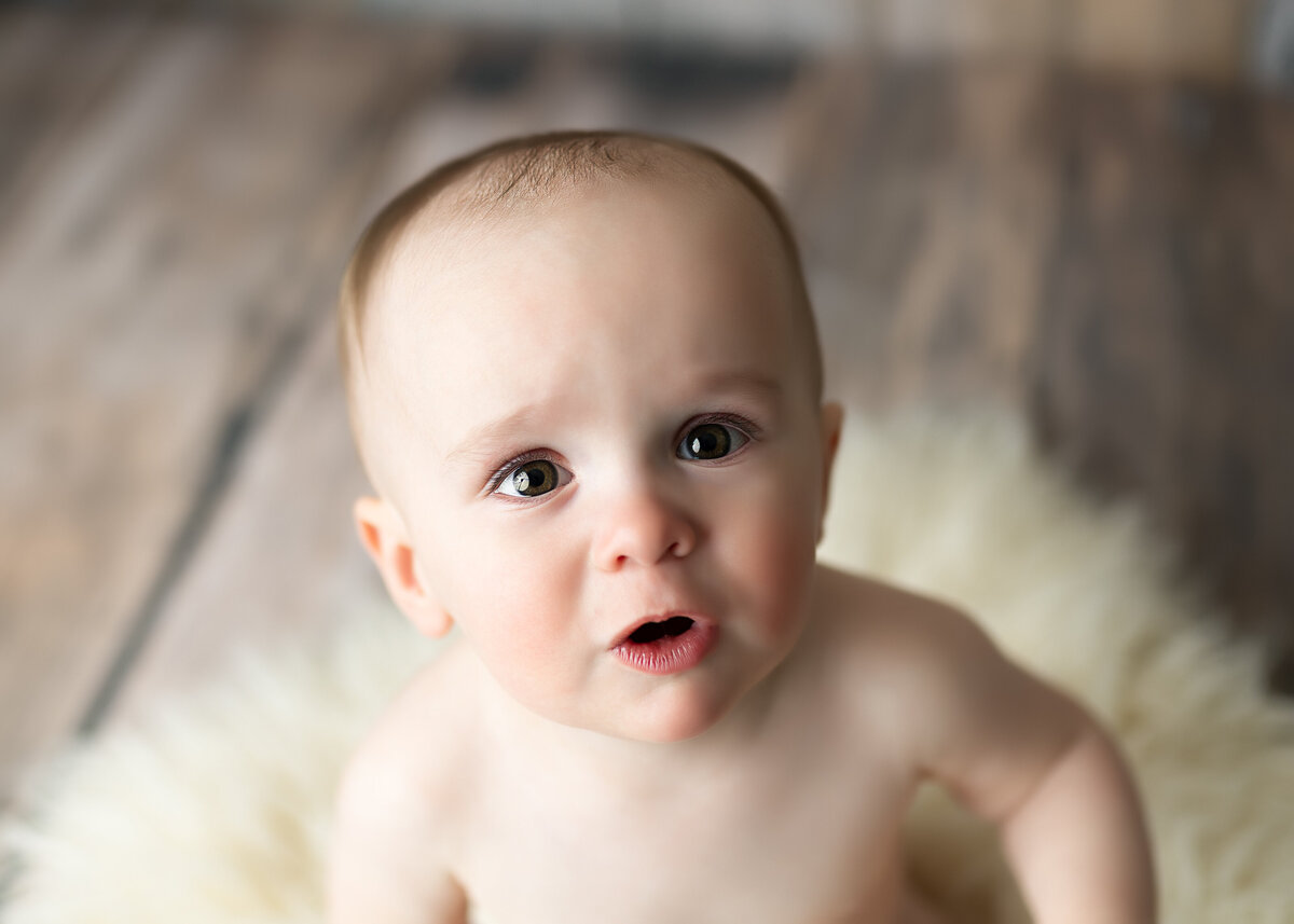 milestone photography session with a baby boy in Denver Colorado
