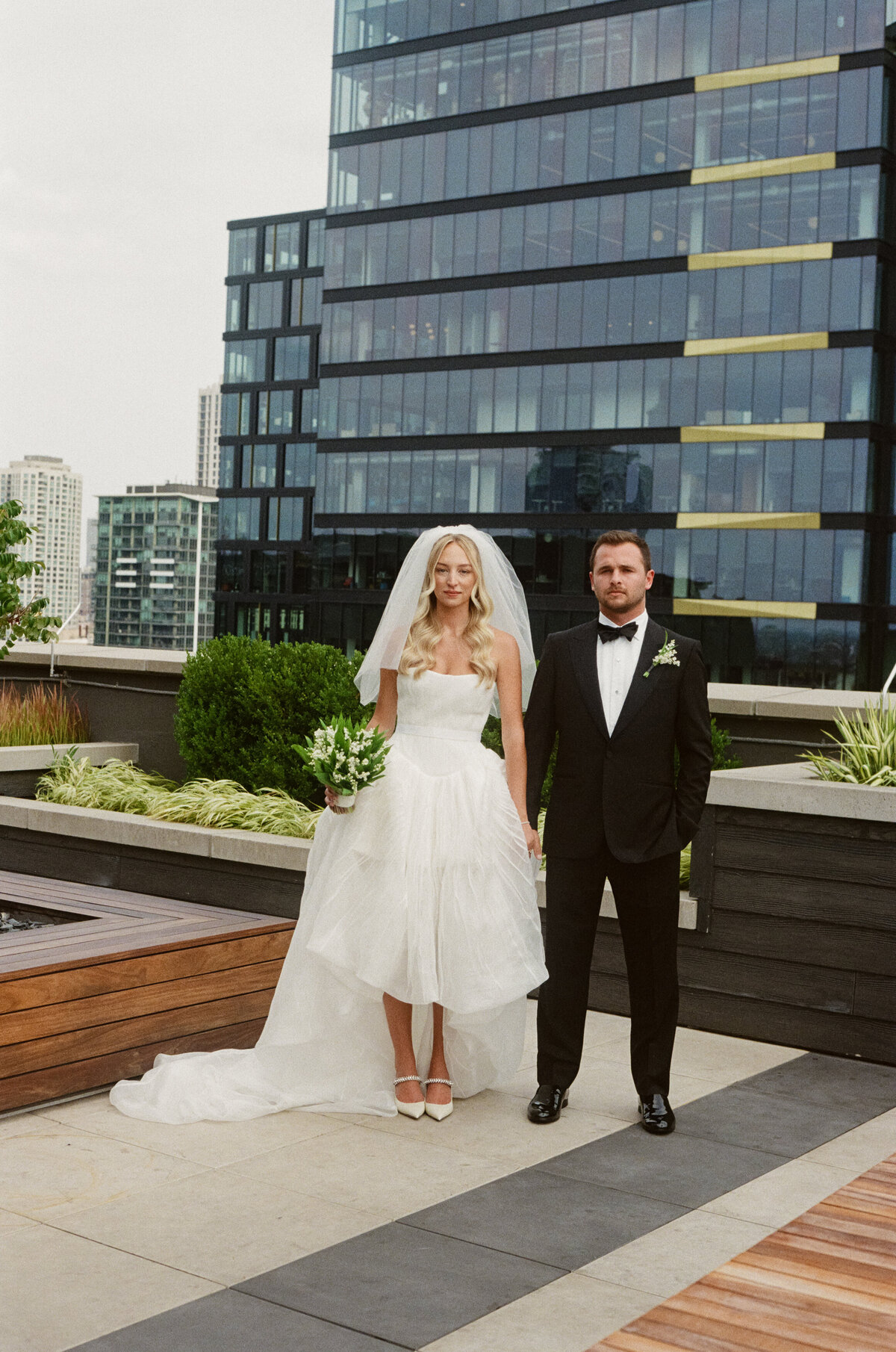 Editorial wedding photography captures luxury bridal preparation at NOBU Hotel Chicago with Lauren Alatriste's fashion forward approach, creating sophisticated imagery that balances magazine-worthy editorial aesthetics with authentic wedding emotion.