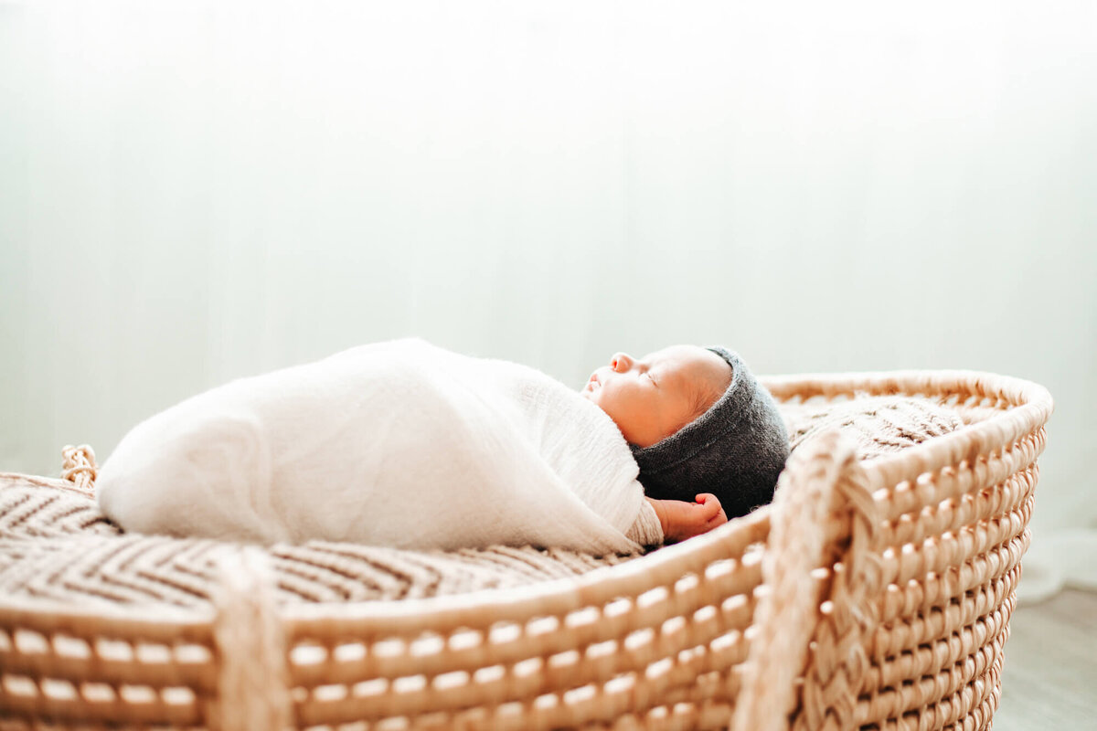 Houston Newborn Photography Moses Basket