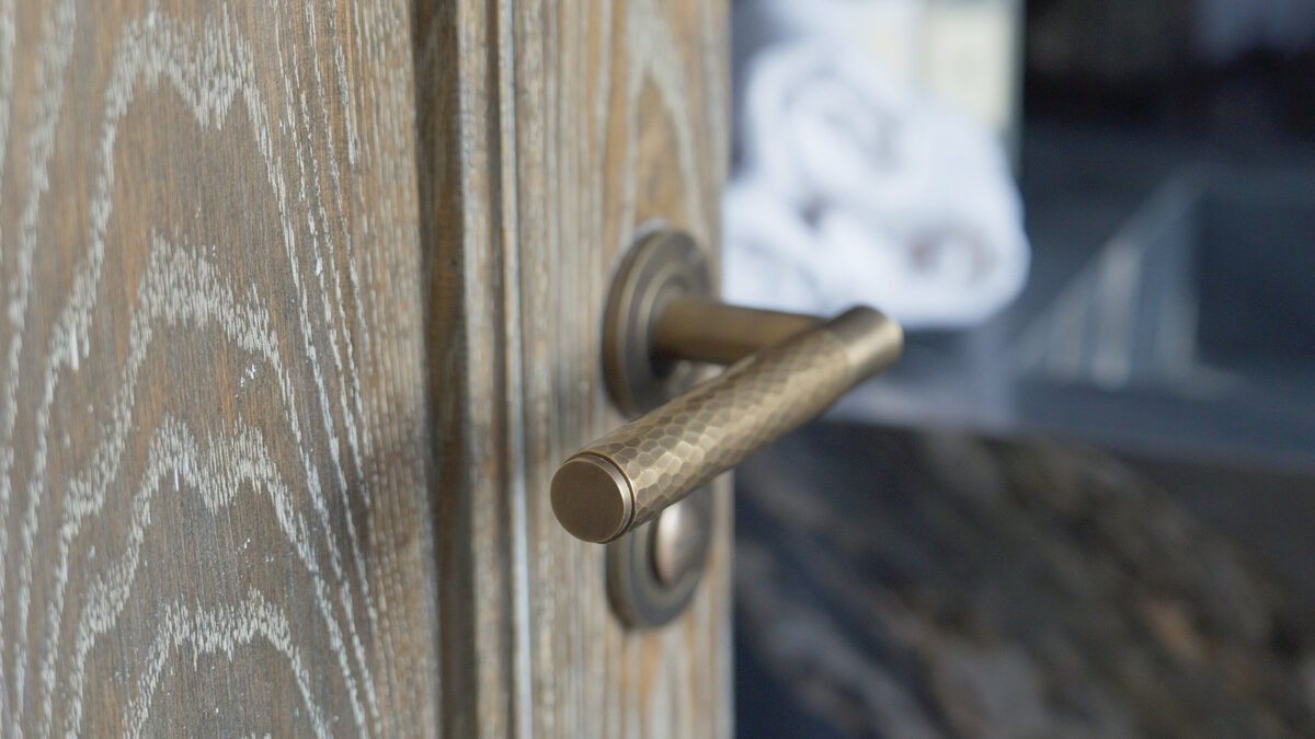 Luxury forged door hardware and bespoke door