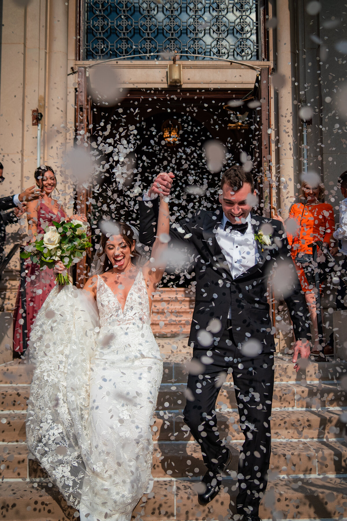 newlyweds-exiting-church